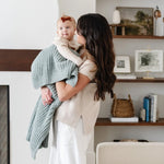 Soft Saranoni Waffle Knit Receiving Blankets For Babies Saranoni Everetts Place Boutique