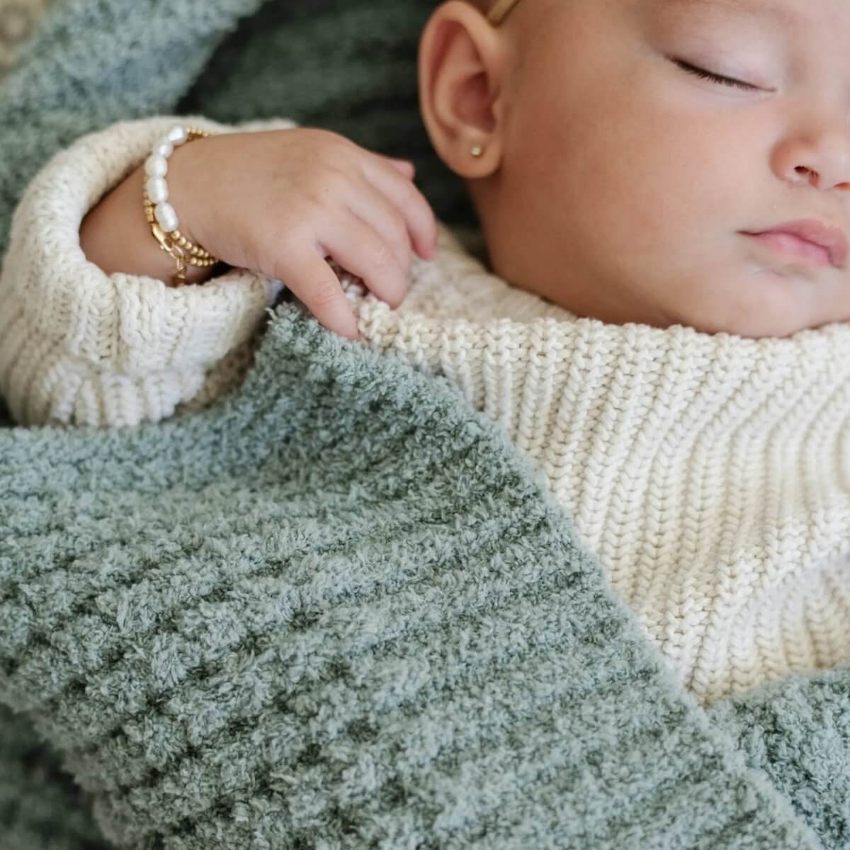 Saranoni Soft Saranoni Waffle Knit Receiving Blankets For Babies - Everetts Place Boutique - 