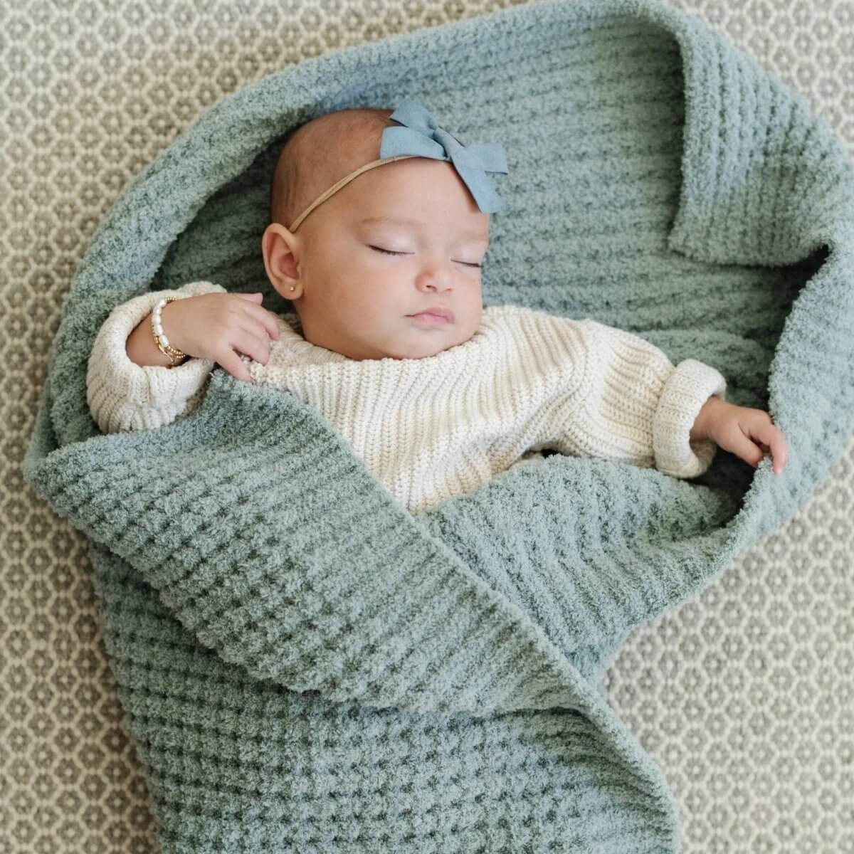 Saranoni Soft Saranoni Waffle Knit Receiving Blankets For Babies - Everetts Place Boutique - 