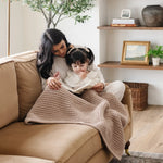 Soft Saranoni Waffle Knit Receiving Blankets For Babies Saranoni Everetts Place Boutique 55.00