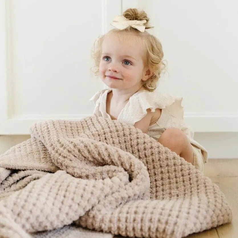 Saranoni Soft Saranoni Waffle Knit Receiving Blankets For Babies - Everetts Place Boutique - 