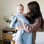Soft Saranoni Waffle Knit Receiving Blankets For Babies Saranoni Everetts Place Boutique