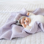 Soft Saranoni Waffle Knit Receiving Blankets For Babies Saranoni Everetts Place Boutique 55.00