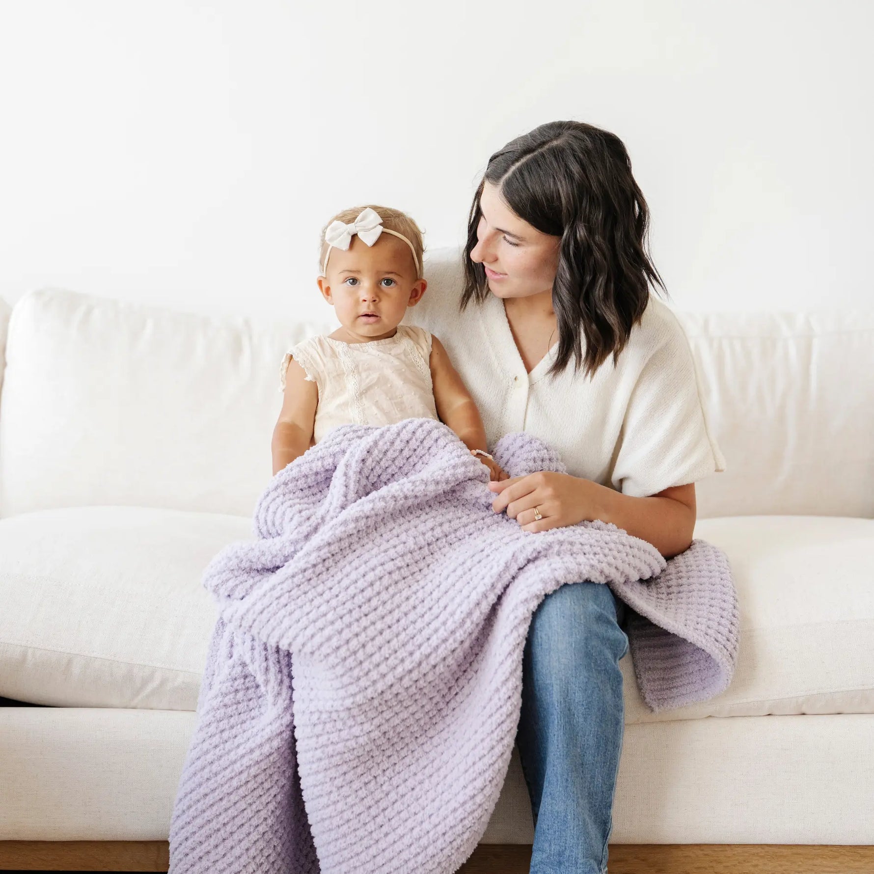Soft Saranoni Waffle Knit Receiving Blankets For Babies Saranoni Everetts Place Boutique