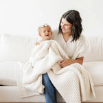 Soft Saranoni Waffle Knit Receiving Blankets For Babies Saranoni Everetts Place Boutique