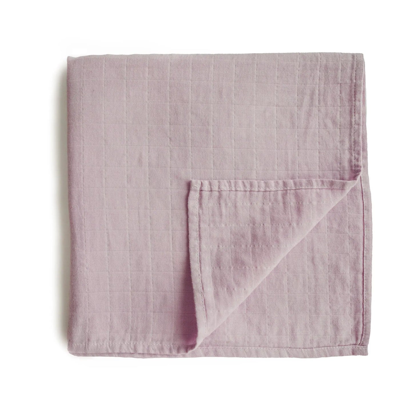 Organic Cotton Muslin Swaddle Blanket for Baby Cuddling and Nursing Mushie
