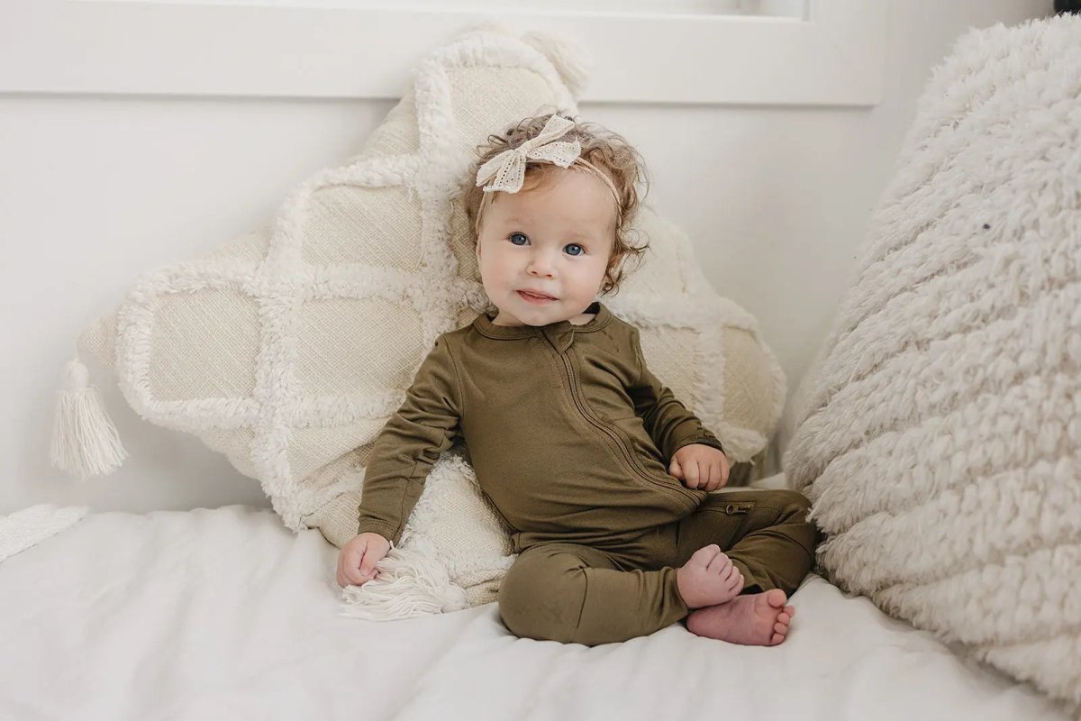 Little Joy Co. Solid Bamboo Zippy Pajamas - more colors - Everetts Place Boutique - 