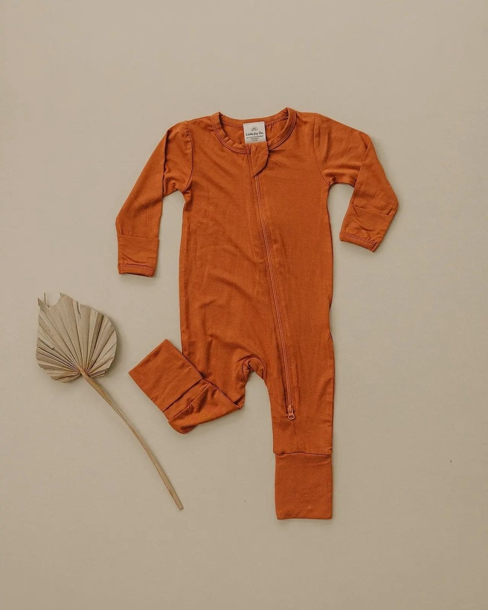 Little Joy Co. Solid Bamboo Zippy Pajamas - more colors - Everetts Place Boutique - 