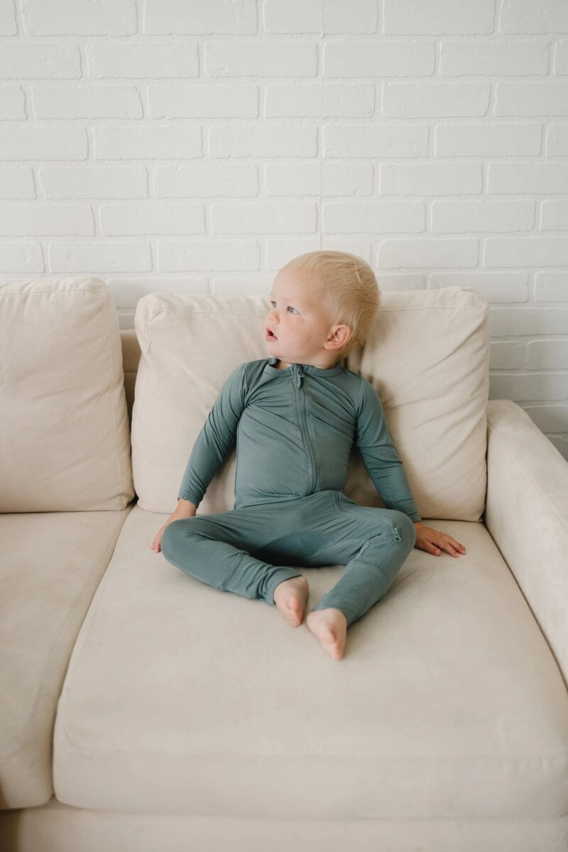 Little Joy Co. Solid Bamboo Zippy Pajamas - more colors - Everetts Place Boutique - 
