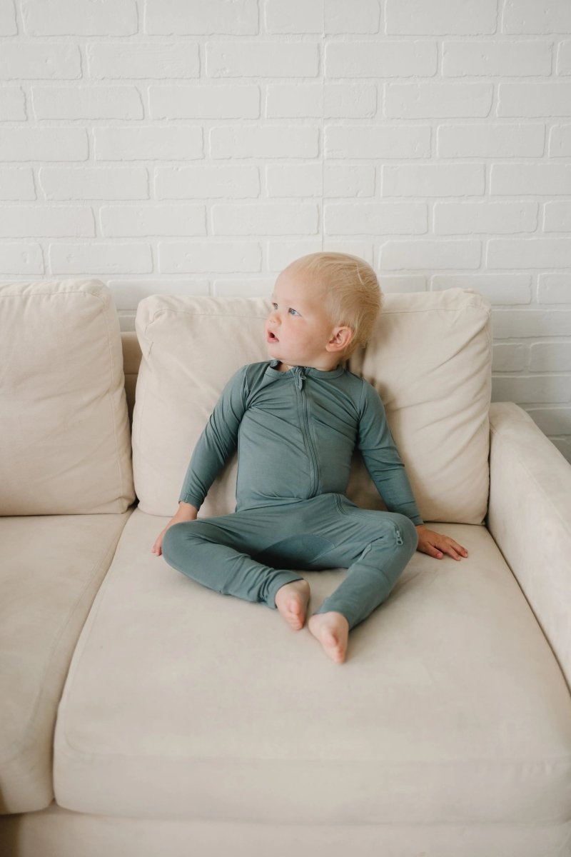 Little Joy Co. Solid Bamboo Zippy Pajamas - more colors - Everetts Place Boutique - 