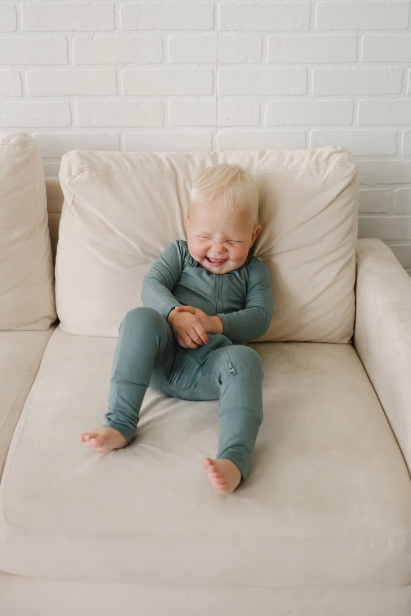 Little Joy Co. Solid Bamboo Zippy Pajamas - more colors - Everetts Place Boutique - 