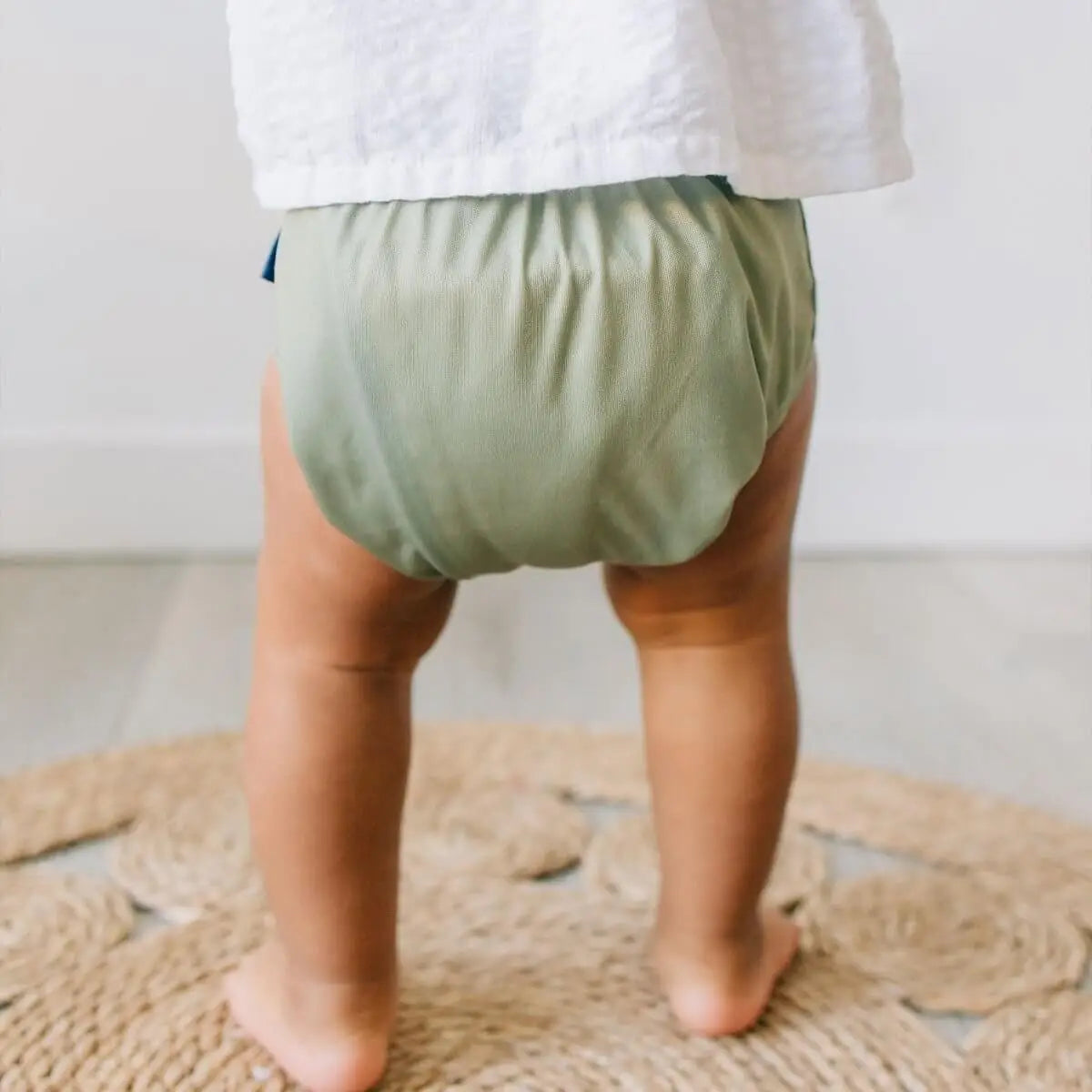 Kinder Cloth Diaper Co. - Solid Color: Essentials Pocket Cloth Diaper with Athletic Wicking Jersey, Grows with your Baby -