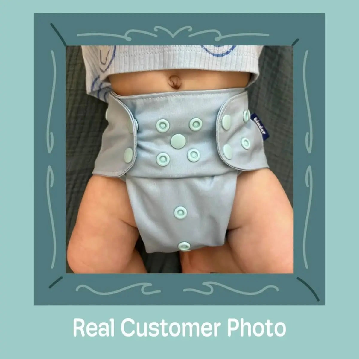 Kinder Cloth Diaper Co. - Solid Color: Essentials Pocket Cloth Diaper with Athletic Wicking Jersey, Grows with your Baby -