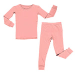 Solid Pink Firefighter, Bamboo Two Piece Pajama Set Miller & Co. Everetts Place Boutique