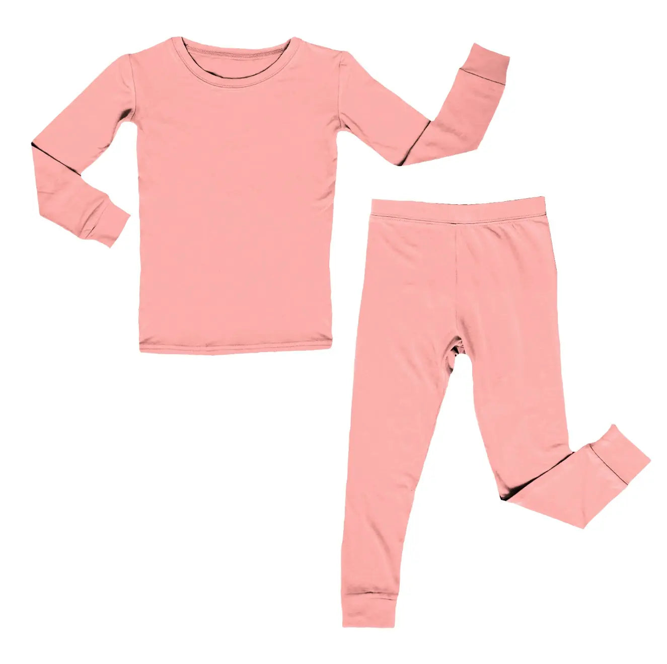 Solid Pink Firefighter, Bamboo Two Piece Pajama Set Miller & Co. Everetts Place Boutique