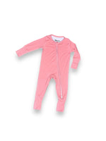 Solid Pink Firefighter, Bamboo Zipper Footie Miller & Co. Everetts Place Boutique
