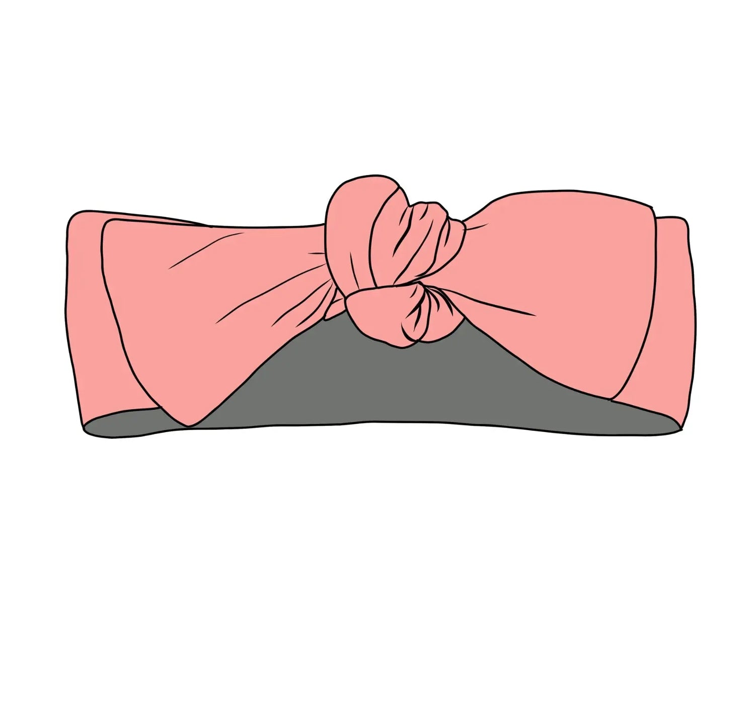 Solid Pink Firefighter, Headband Bow Miller & Co. Everetts Place Boutique