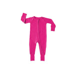 Solid Pink Sheriff, Bamboo Zipper Footie Miller & Co. Everetts Place Boutique