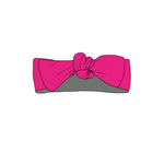 Solid Pink Sheriff, Headband Bow Miller & Co. Everetts Place Boutique