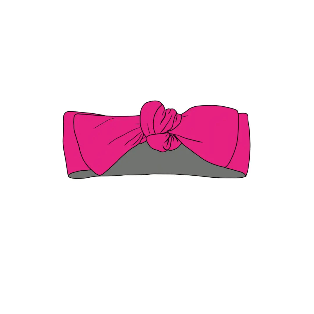 Solid Pink Sheriff, Headband Bow Miller & Co. Everetts Place Boutique