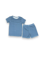 Solid Police Patrol, Bamboo Two Piece Short Sleeve & Shorts Pajama Set Miller & Co. Everetts Place Boutique