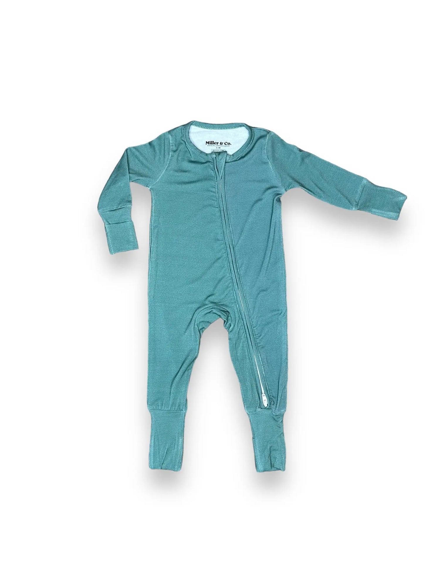 Solid Trash Truck, Bamboo Zipper Footie Miller & Co. Everetts Place Boutique