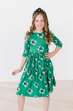 Southlake Carroll Dragons 3/4 Sleeve Pocket Twirl Dress by Mila & Rose ®