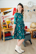 Southlake Carroll Dragons 3/4 Sleeve Pocket Twirl Dress by Mila & Rose ®