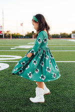 Southlake Carroll Dragons 3/4 Sleeve Pocket Twirl Dress by Mila & Rose ®
