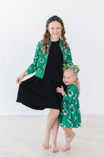 Southlake Carroll Dragons 3/4 Sleeve Pocket Twirl Dress by Mila & Rose ®