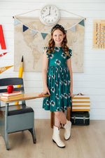 Southlake Carroll Dragons Flutter Twirl Dress For Girls - Everetts Place Boutique - 