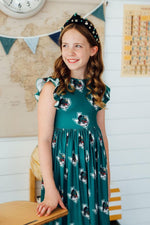 Southlake Carroll Dragons Flutter Twirl Dress For Girls - Everetts Place Boutique - 