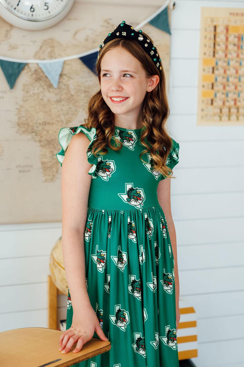 Southlake Carroll Dragons Flutter Twirl Dress by Mila & Rose ®