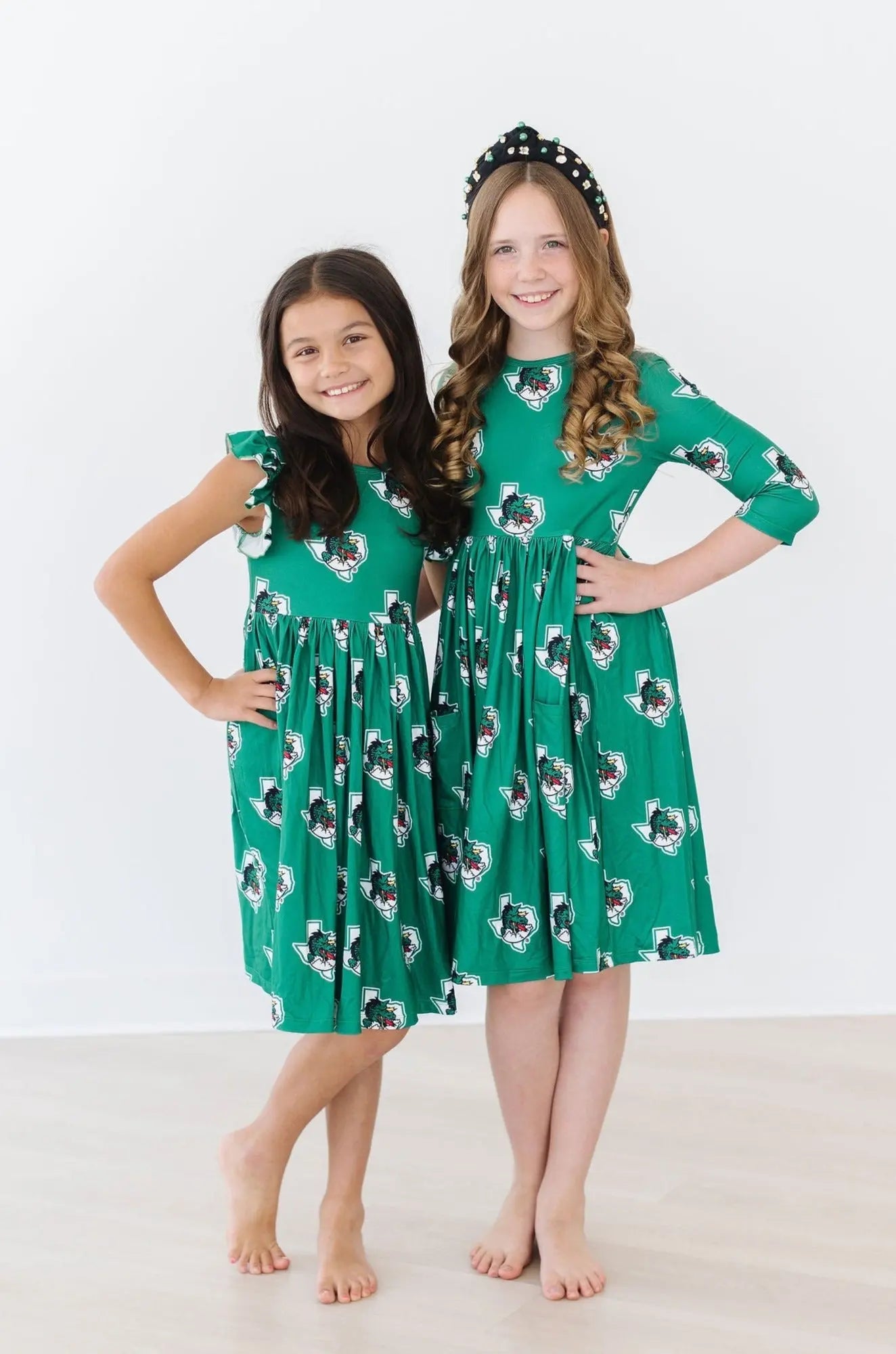 Mila & Rose ® Southlake Carroll Dragons Three Quarter Sleeve Twirl Dress - Apparel & Accessories > Clothing > Dresses Twirl Pocket Dress 3/4