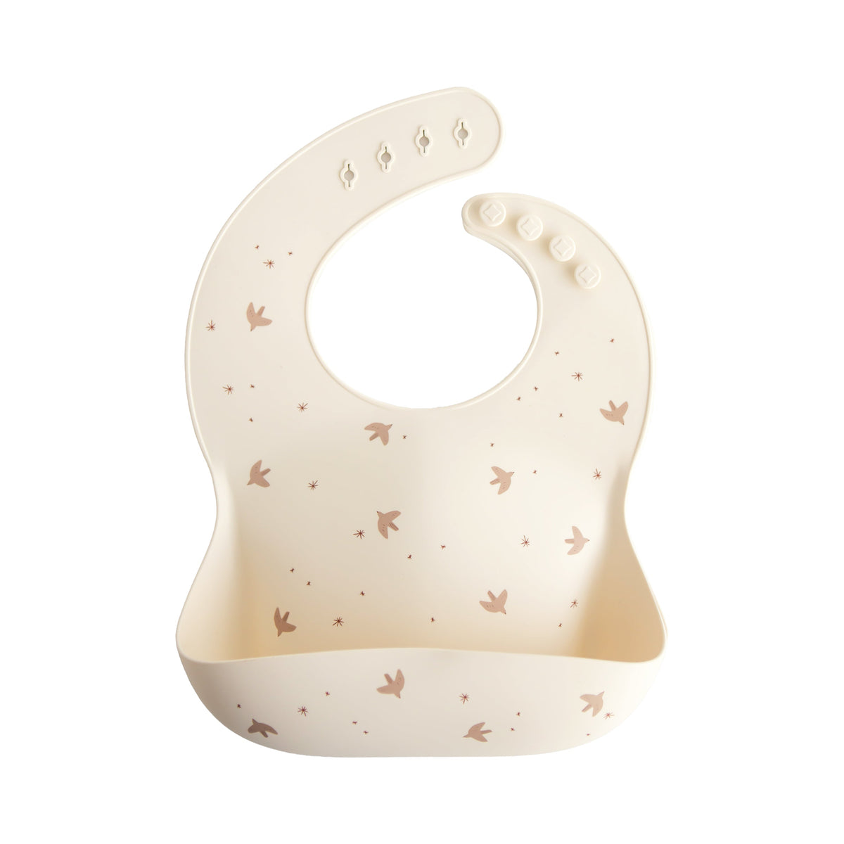 Silicone Baby Bib, Polka Dot Print