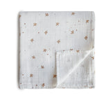 Mushie Organic Cotton Muslin Swaddle Blanket for Baby Cuddling and Nursing - Baby & Toddler > Swaddling & Receiving Blankets Swaddle