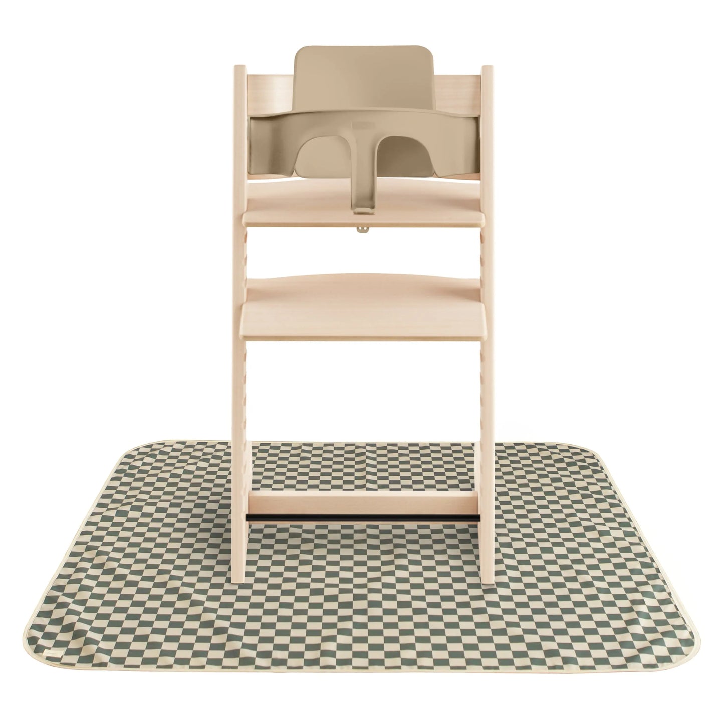 Splat Mat for High Chairs and Arts and Crafts Water Resistant Polyester Easy to Clean Machine Washable Mushie