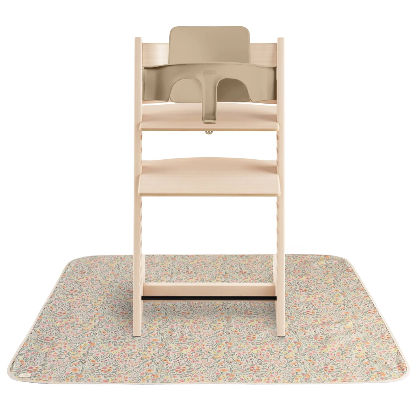 Splat Mat for High Chairs and Arts and Crafts Water Resistant Polyester Easy to Clean Machine Washable Mushie