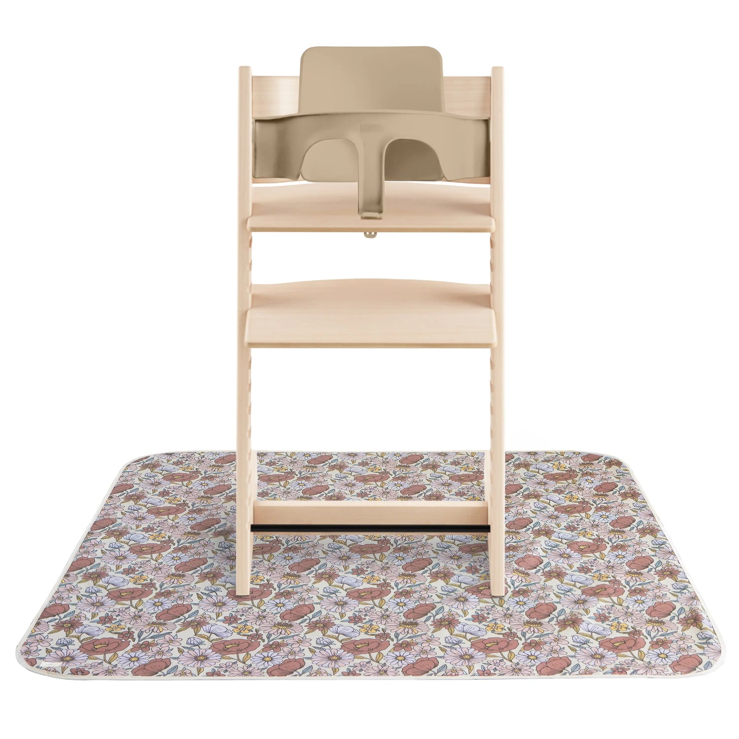 Mushie Splat Mat for High Chairs and Arts and Crafts Water Resistant Polyester - Baby & Toddler > Baby Toys & Activity Equipment > Play Mats & Gyms Splat Mat