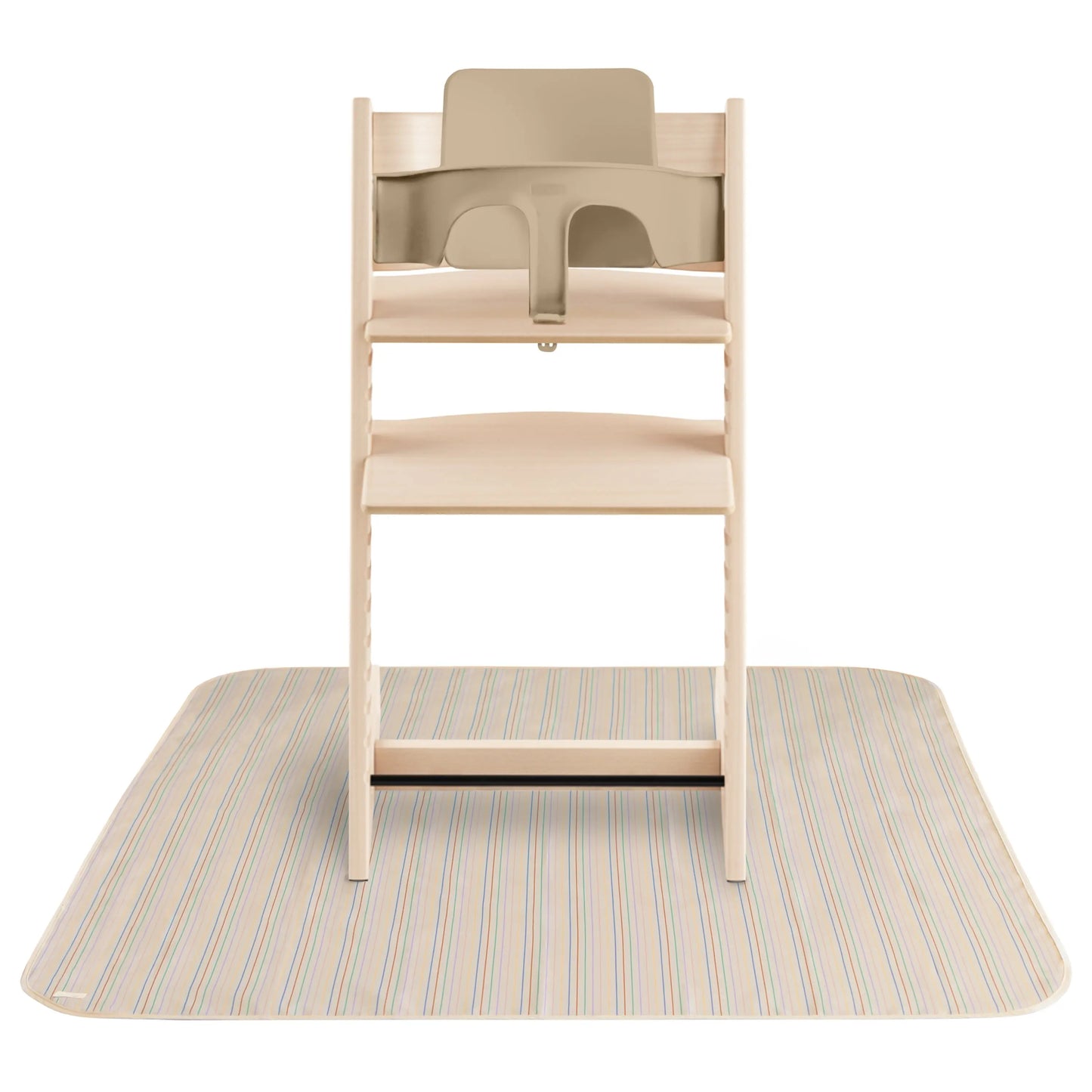 Splat Mat for High Chairs and Arts and Crafts Water Resistant Polyester Easy to Clean Machine Washable Mushie
