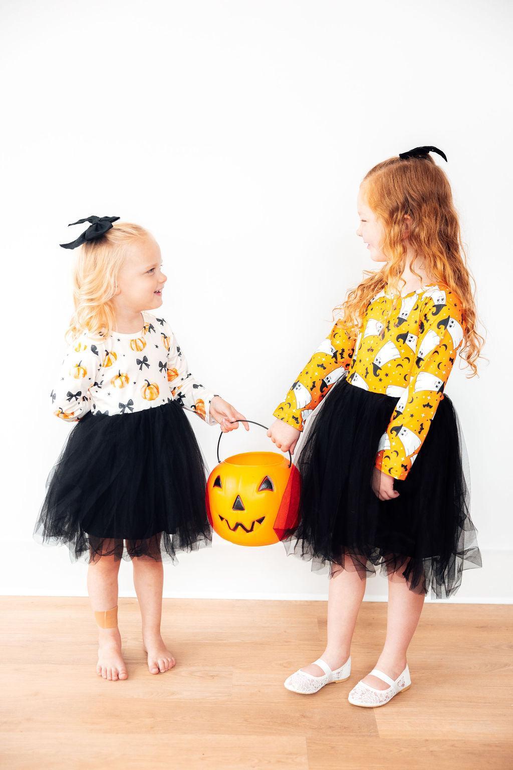 Pretty in Pumpkin L/S Tutu Dress by Mila & Rose ®