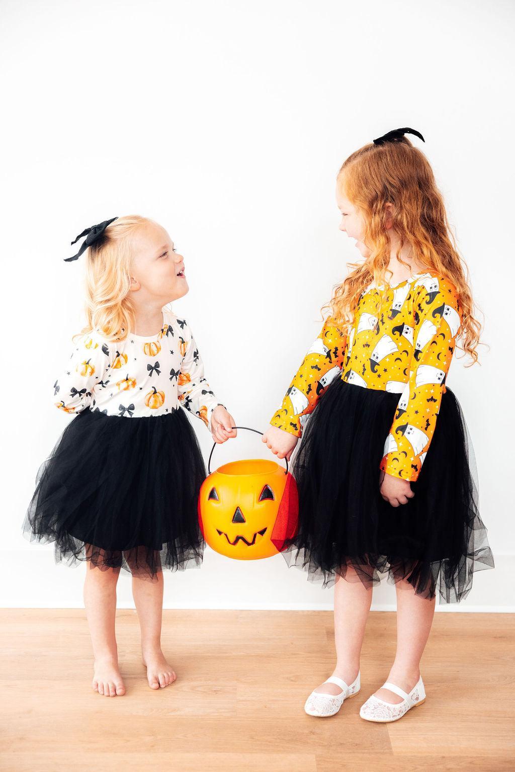 Pretty in Pumpkin L/S Tutu Dress by Mila & Rose ®