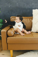 Little Joy Co. Spooky Dude Hooded Sweatshirt Romper From Little Joy Co -