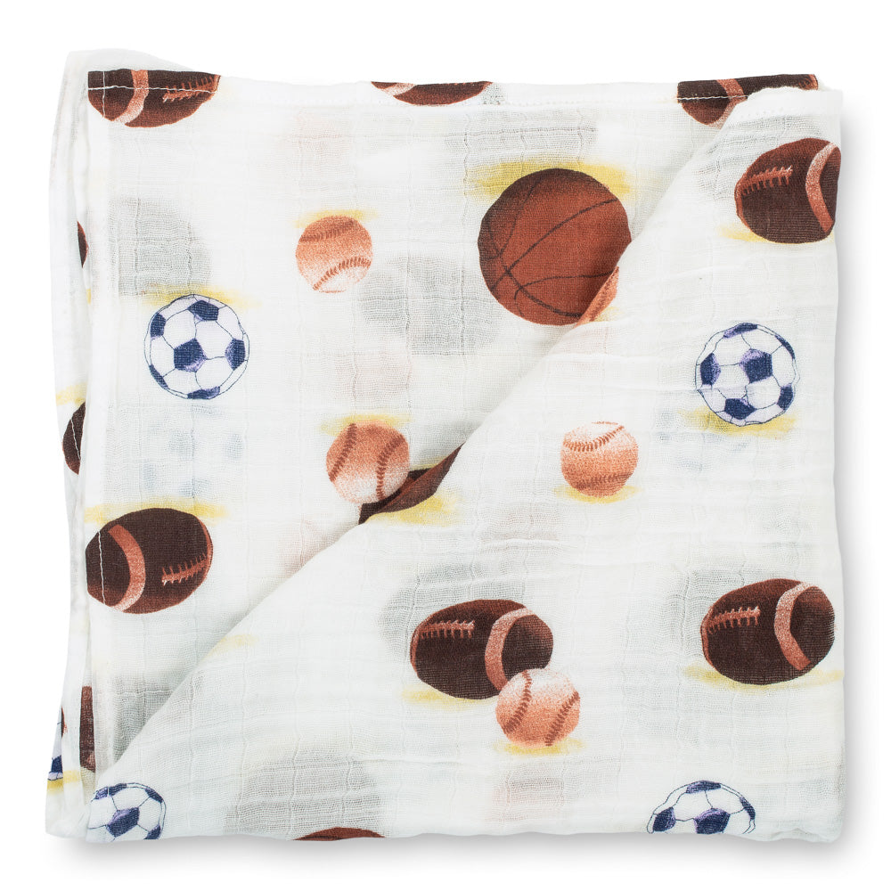 Go Sports! Swaddle Blanket by LollyBanks