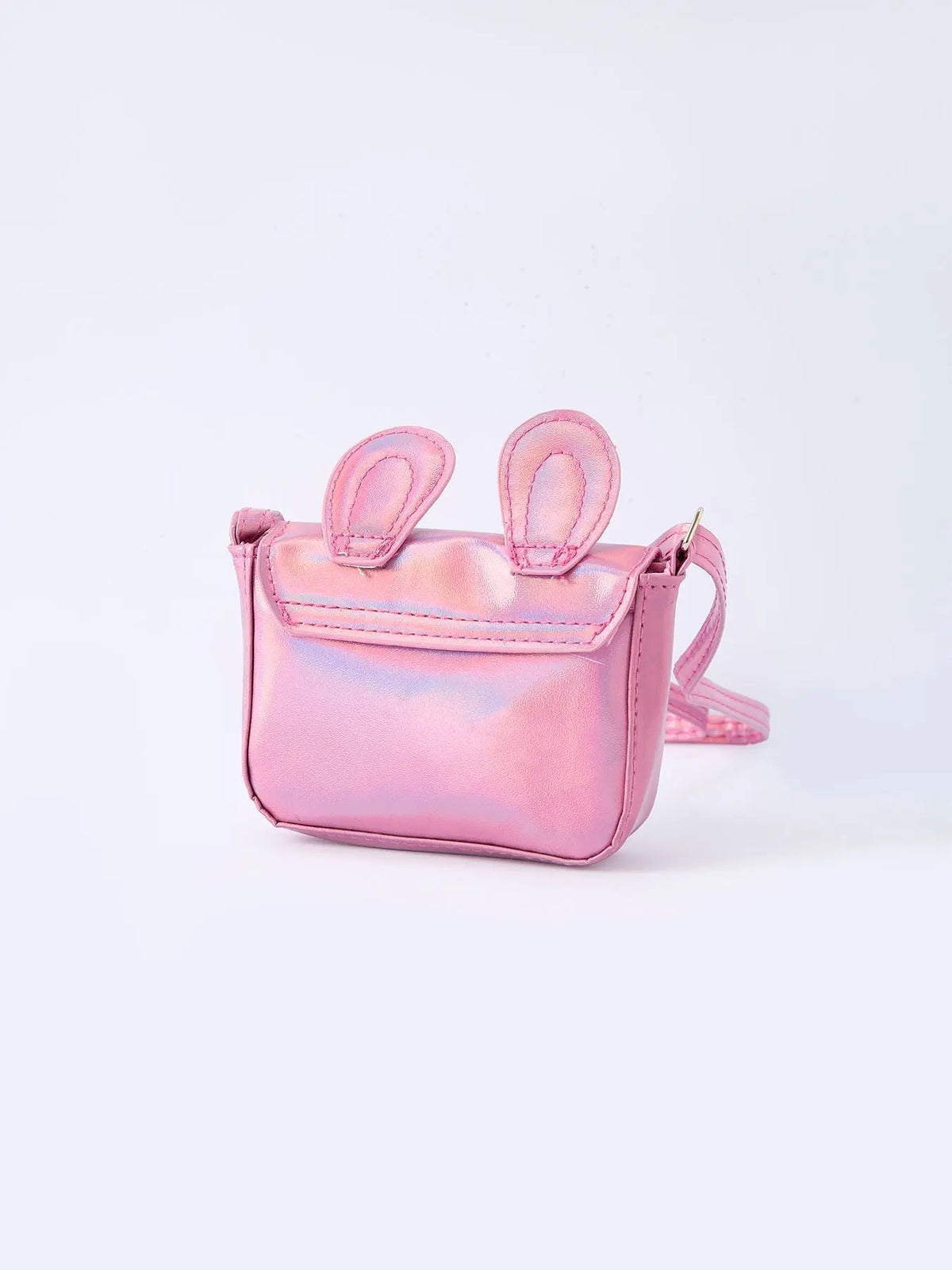 Rylee Faith Designs Spring Bunny Ear Pink Girl Crossbody Bag - 