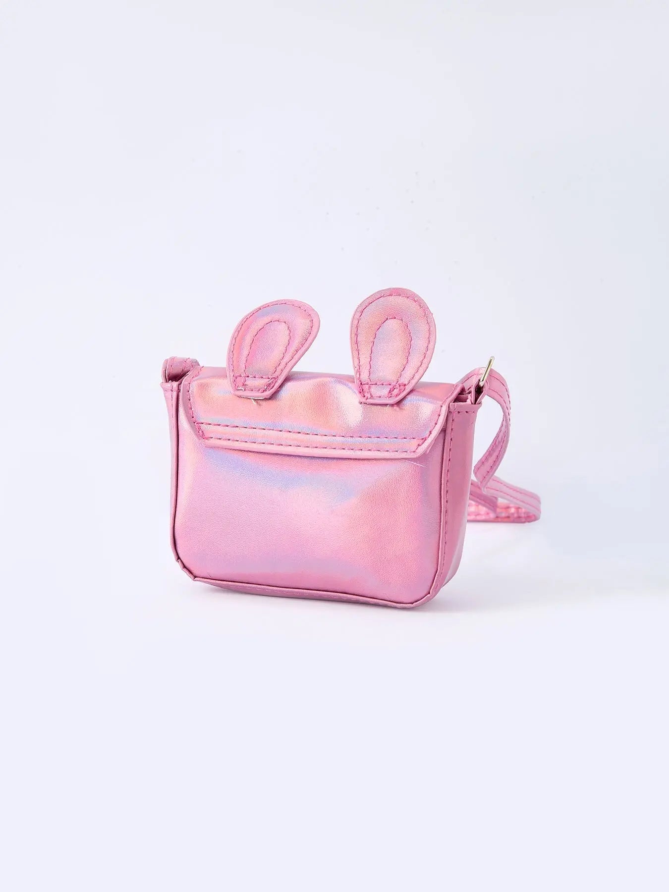 Rylee Faith Designs Spring Bunny Ear Pink Girl Crossbody Bag - 