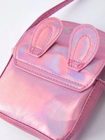 Rylee Faith Designs Spring Bunny Ear Pink Girl Crossbody Bag - 