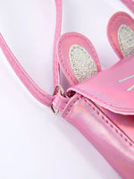 Rylee Faith Designs Spring Bunny Ear Pink Girl Crossbody Bag - 