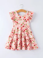 Rylee Faith Designs Spring Chicken Floral Farm Print Girls Dress - 