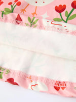 Rylee Faith Designs Spring Chicken Floral Farm Print Girls Dress - 